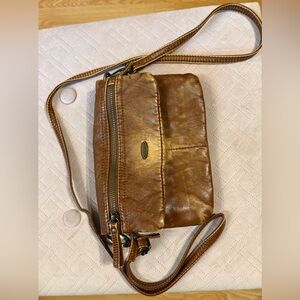 Cargo Brown Leather Crossbody Bag